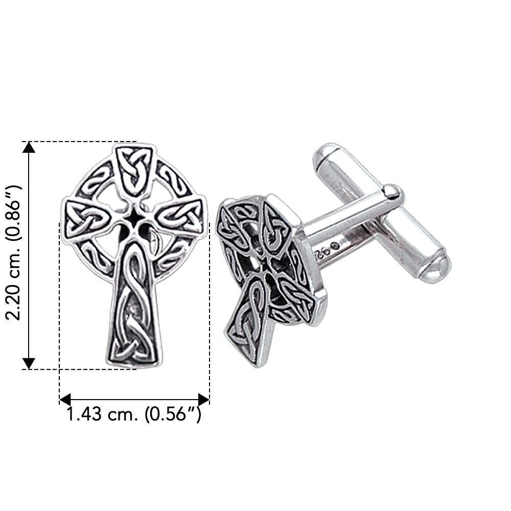 Undying Love of a Divine Celtic Cross Cufflinks CL043 - peterstone.dropshipping