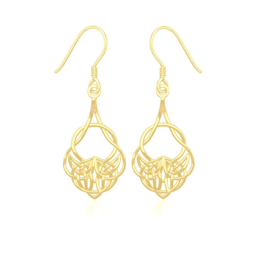 Celtic Knot Solid Gold Earrings GER1901