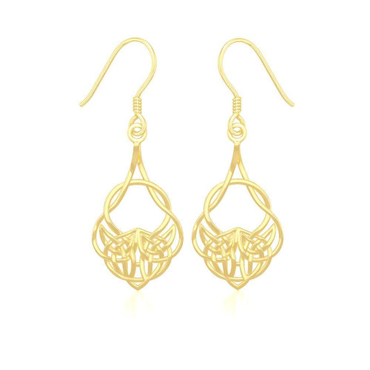 Celtic Knot Solid Gold Earrings GER1901