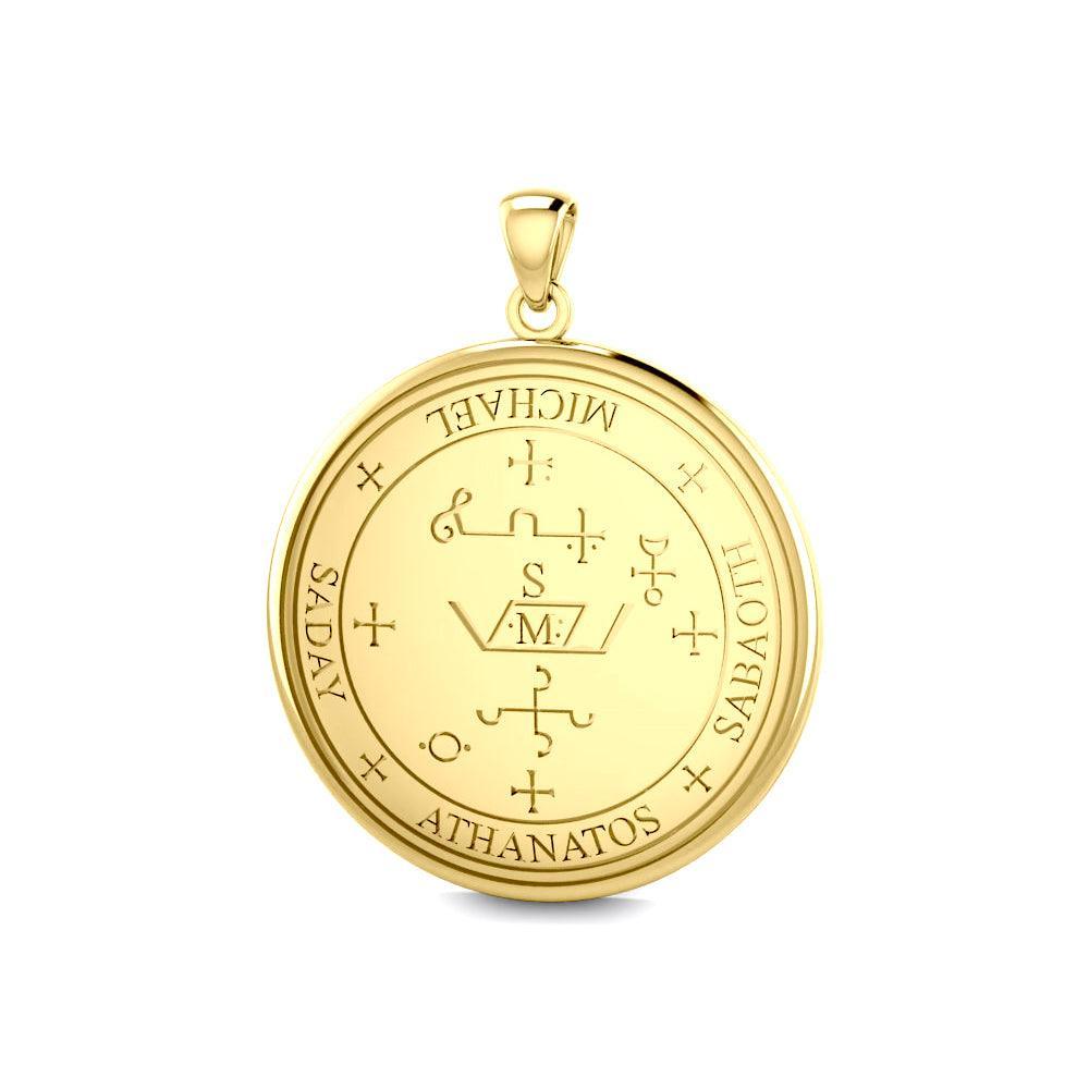 Sigil of the Archangel Michael Solid Gold Pendant GPD2818 - Jewelry