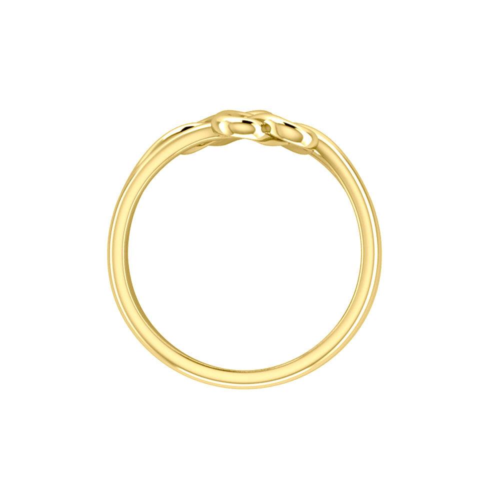 Double Celtic Heart Solid Gold Ring GRI2391