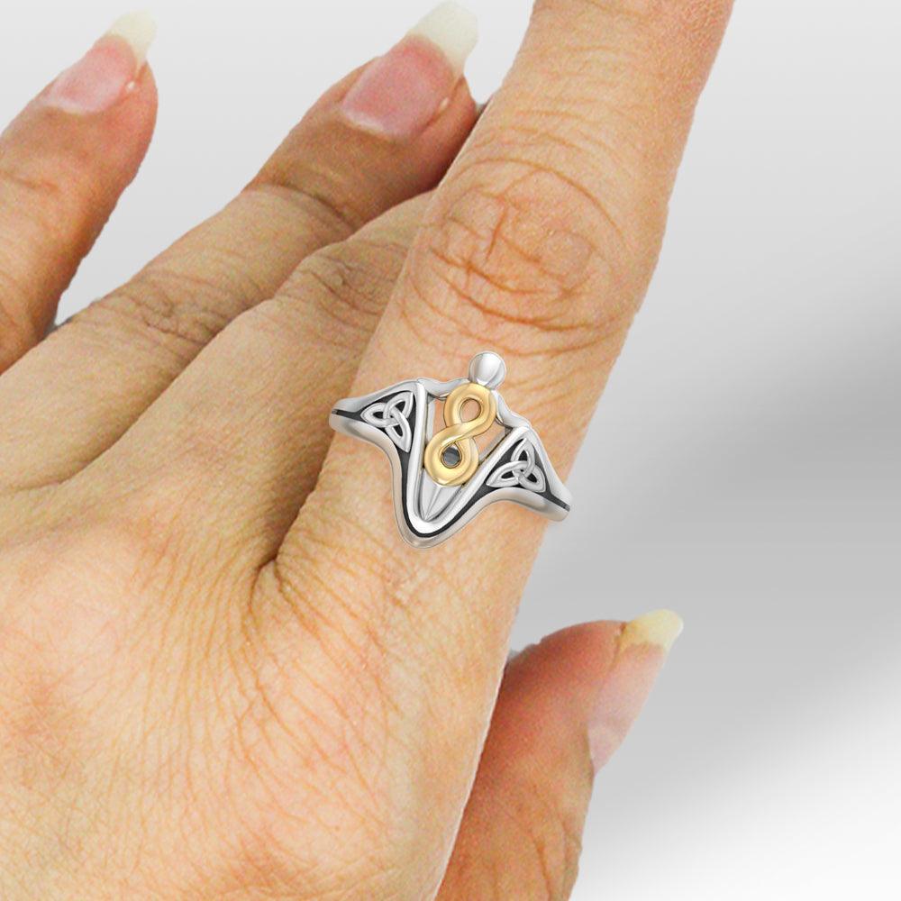 Infinity Angel Trinity Knot Ring MRI1256 - peterstone.dropshipping