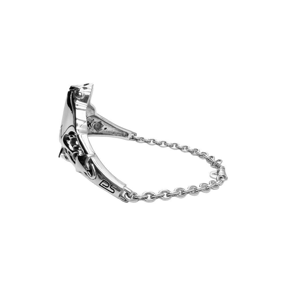 Manta Rays and Sharks Sterling Silver Chain Bracelet - peterstone.dropshipping