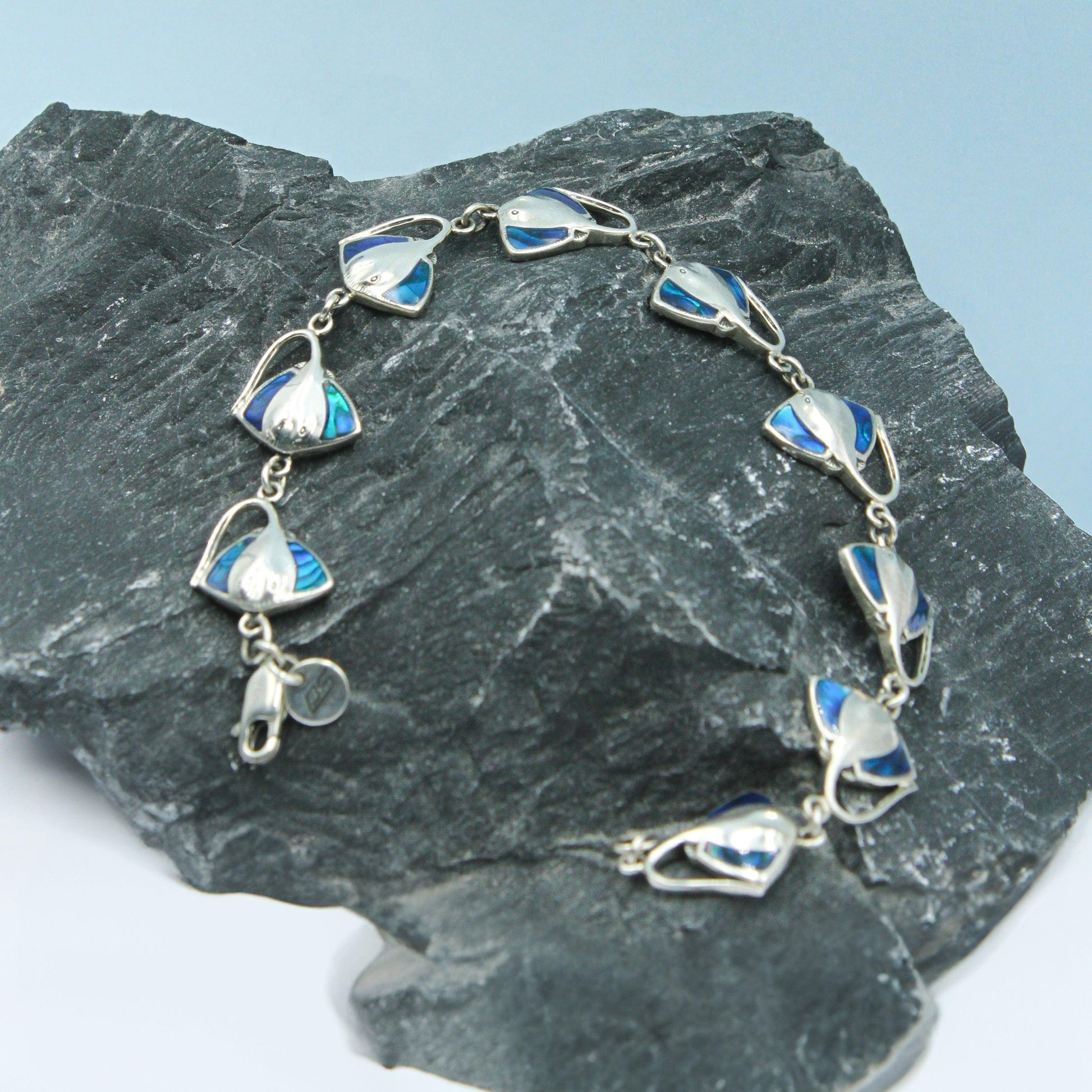 Stingray Sterling Silver Link Bracelet TBL020 - peterstone.dropshipping