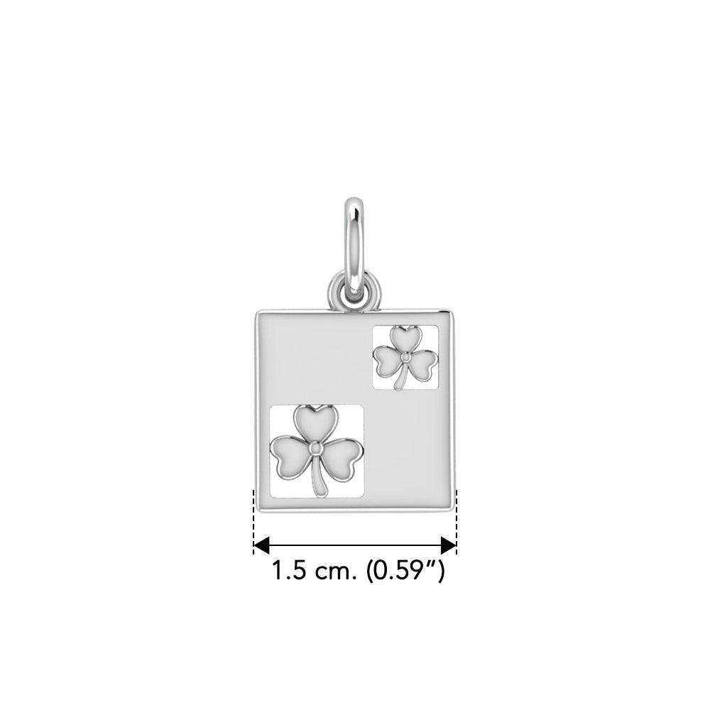 Celtic Shamrock Silver Charm TCM066