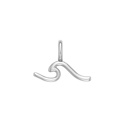 Sterling Silver Wave Charm - peterstone.dropshipping