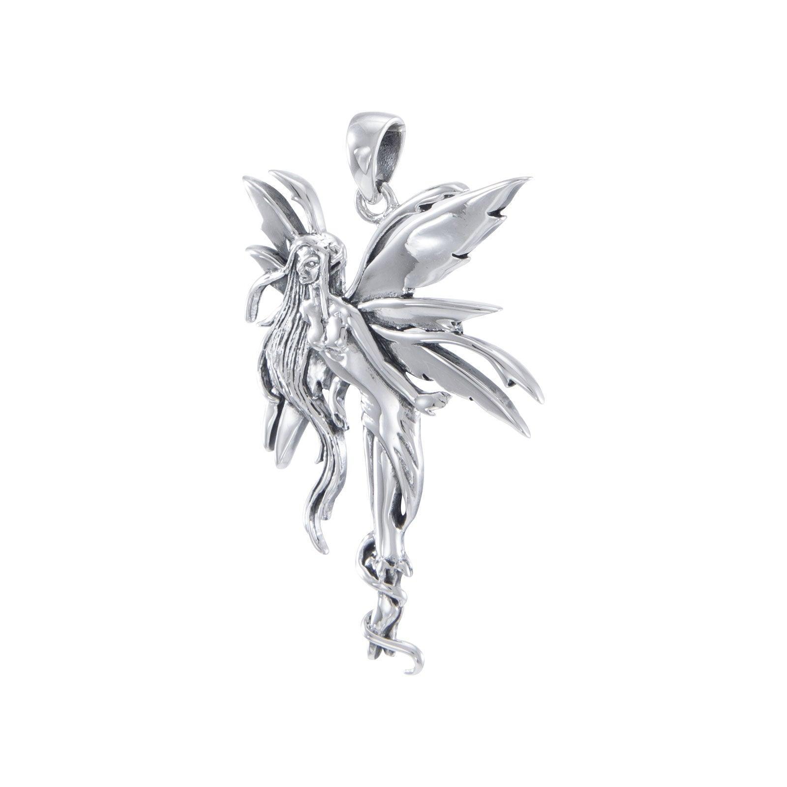 Firefly Fairy Silver Pendant with Chain and Earrings By Amy Brown SET058