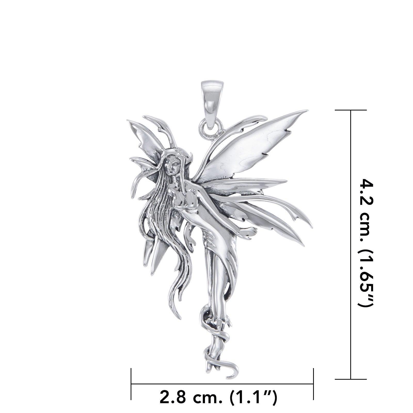 Firefly Fairy Silver Pendant with Chain and Earrings By Amy Brown SET058