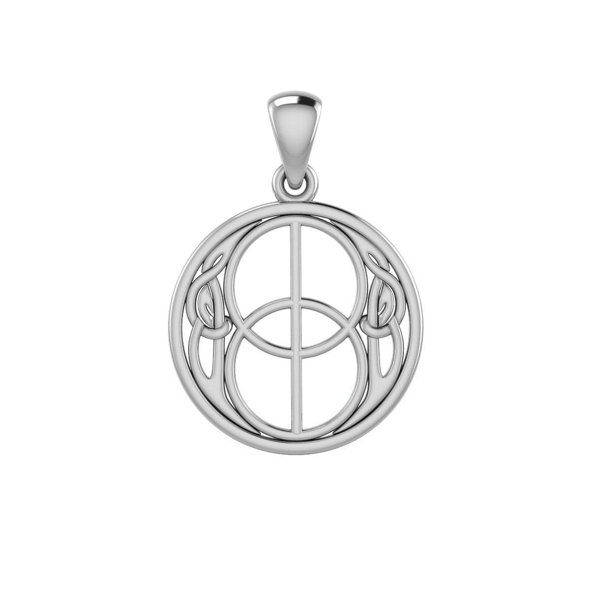 Beyond the sacred and real ~ Sterling Silver Jewelry Chalice Well Pendant TP3272 - peterstone.dropshipping