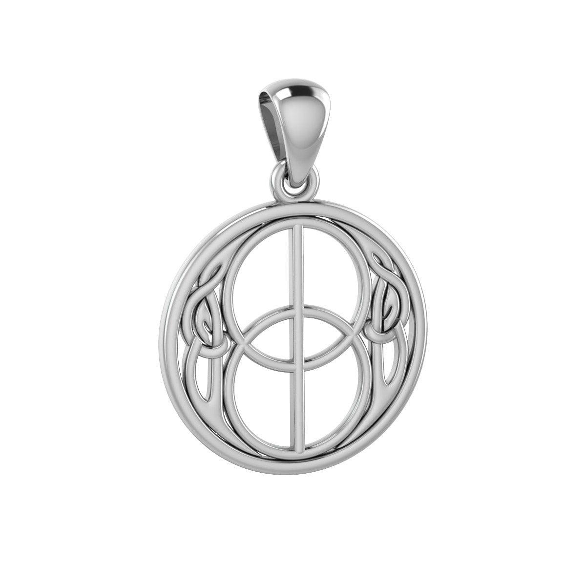 Beyond the sacred and real ~ Sterling Silver Jewelry Chalice Well Pendant TP3272 - peterstone.dropshipping