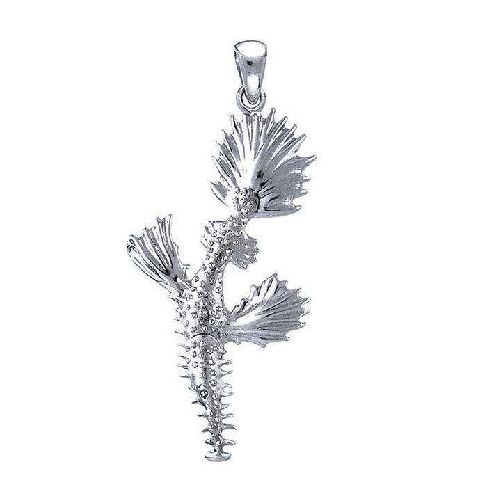 Pipe Fish Sterling Silver Pendant TP3351 - peterstone.dropshipping