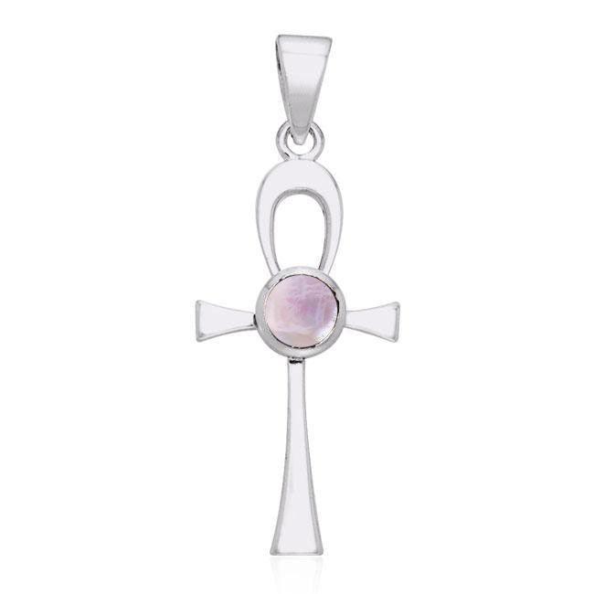 Ankh Silver Gemstone Pendant TPD1718 - peterstone.dropshipping