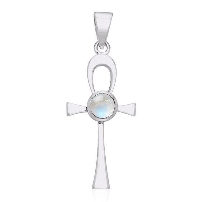 Ankh Silver Gemstone Pendant TPD1718 - peterstone.dropshipping