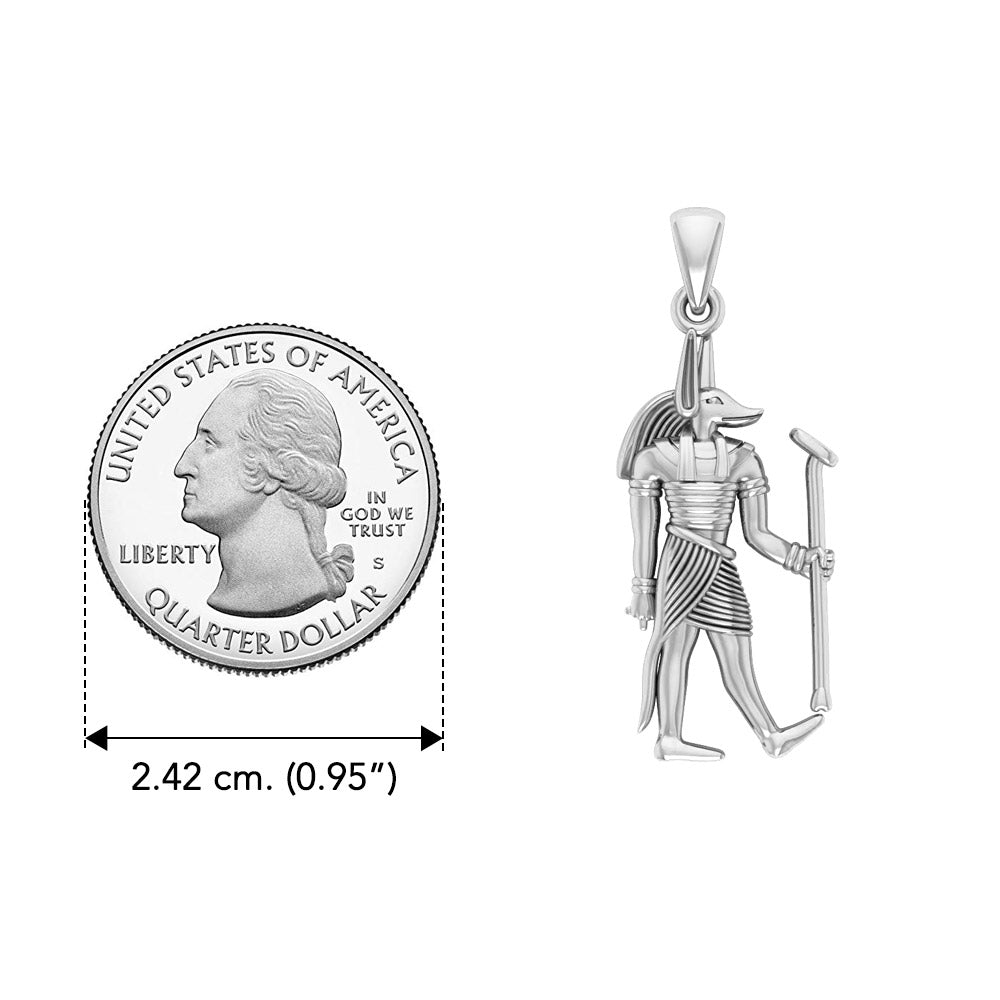 Anubis Egyptian Silver Pendant TPD2841