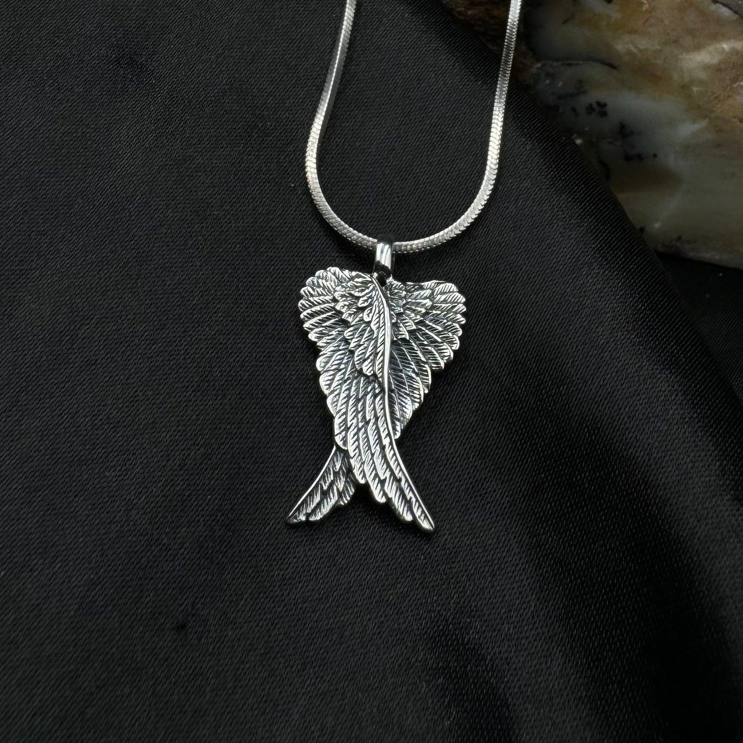 Angel Wings Silver Pendant TPD2934