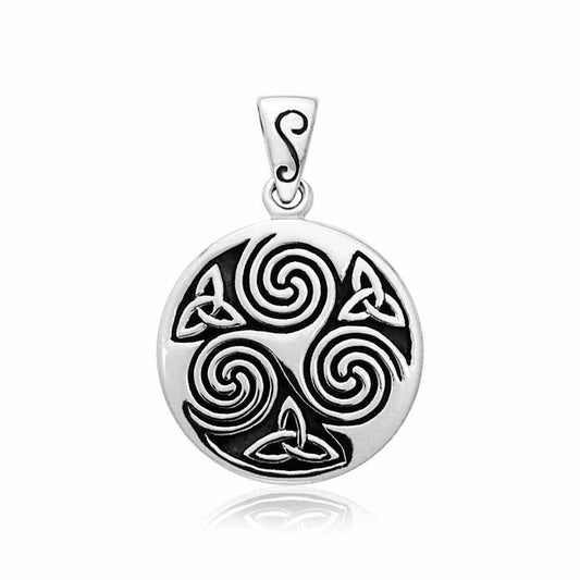 Small Celtic Triskelion Triquetra Pendant TPD3022 - peterstone.dropshipping