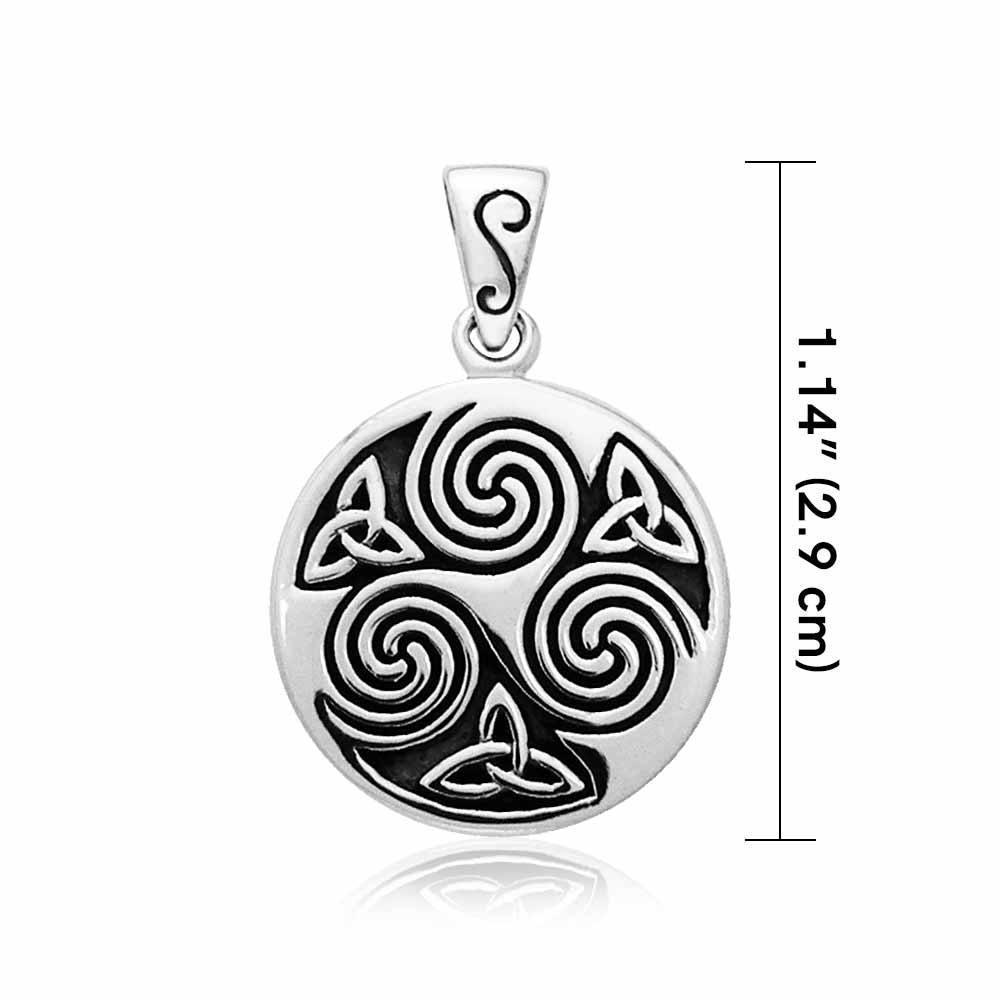 Small Celtic Triskelion Triquetra Pendant TPD3022 - peterstone.dropshipping