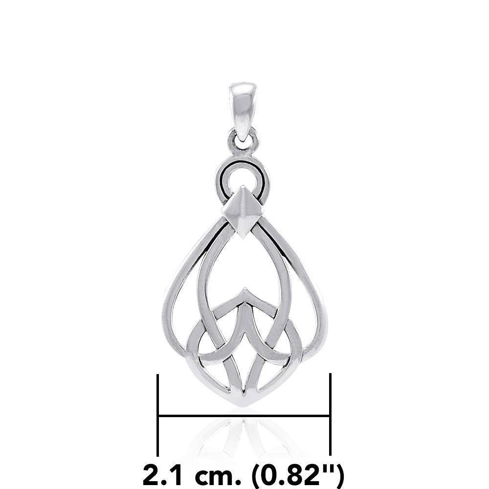 Modern Celtic Knot Sterling Silver Pendant TPD3963 - peterstone.dropshipping