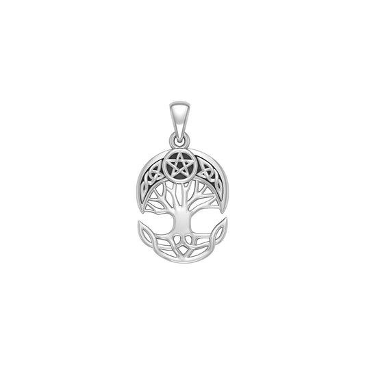 Celtic Knot Moon The Star Tree of Life Pendant TPD4293