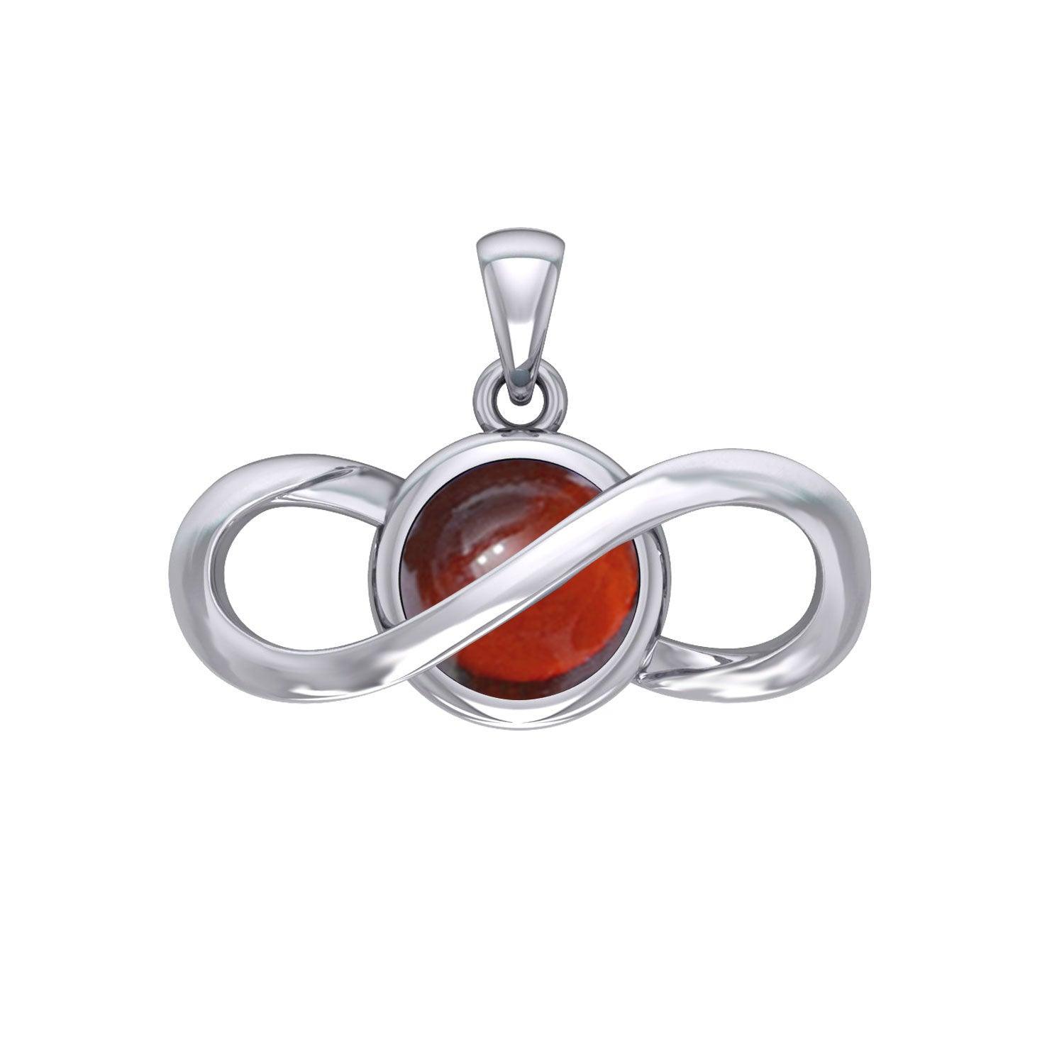 Peter Stone Eternal Silver Pendant with Gemstone TPD6175 - peterstone.dropshipping