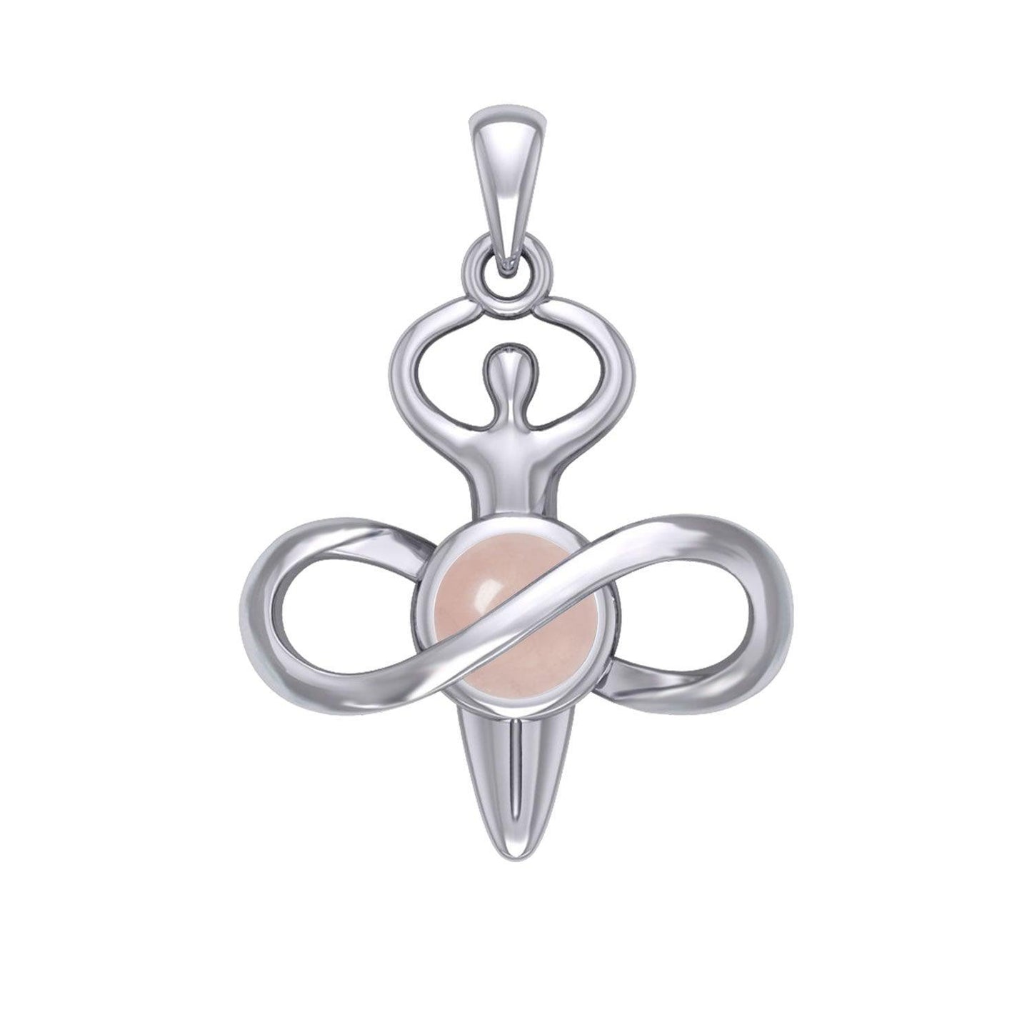 Peter Stone Eternal Light of Goddess Silver Pendant with Gem TPD6176 - peterstone.dropshipping