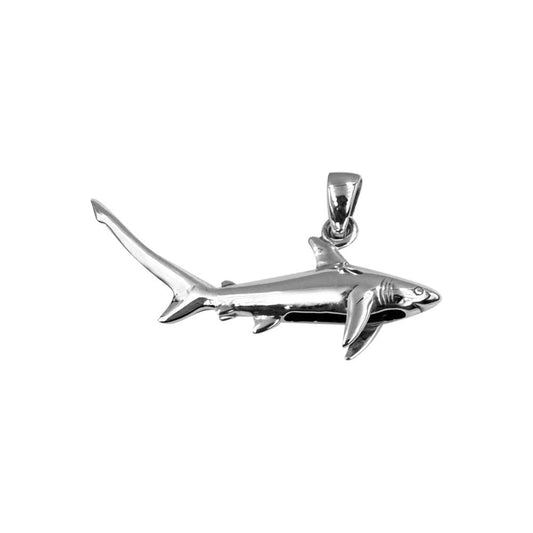 Thresher Shark Sterling Silver Pendant by DiveSilver TPD6232