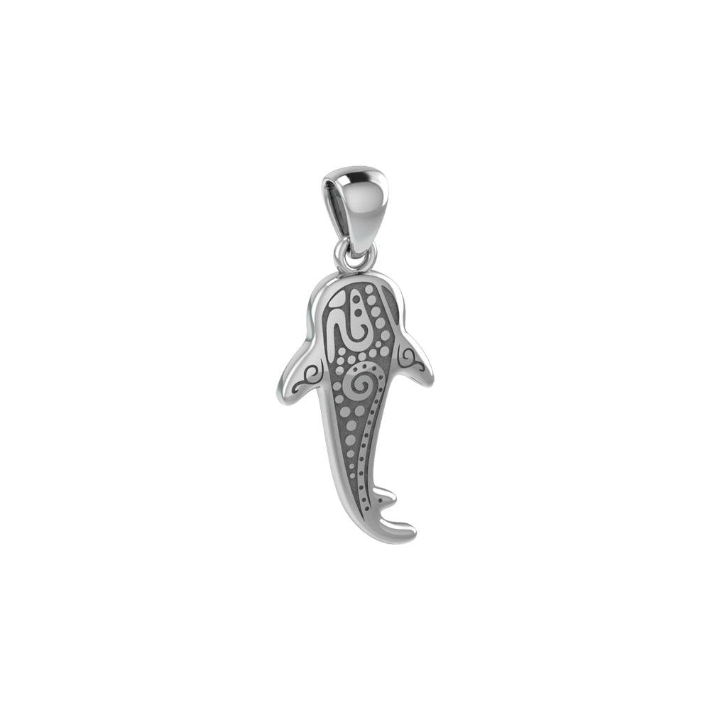 Small Oboriginal Whale Shark Silver Pendant By DiveSilver TPD6282