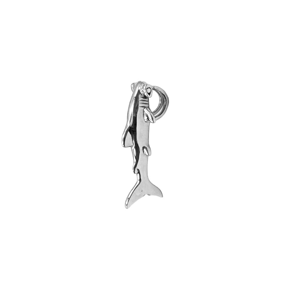 Hammerhead Shark Sterling Silver Pendant with Hidden Bale TPD6295