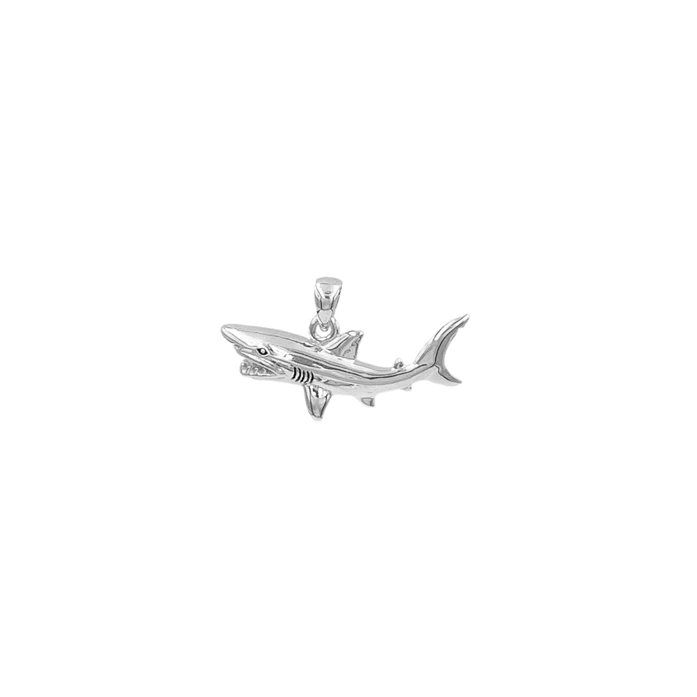 DiveSilver Swimming Mako Shark Sterling Silver Pendant TPD6316