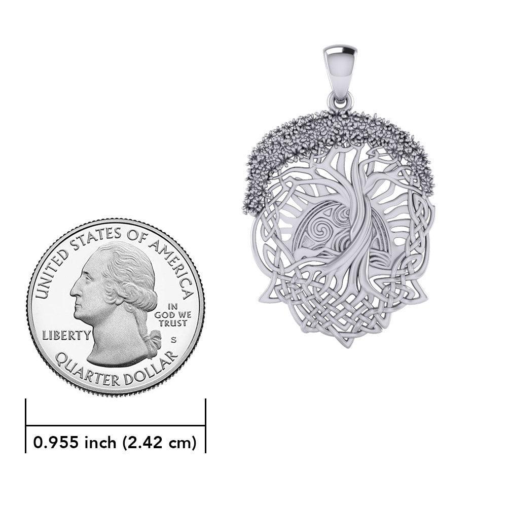 Admiration towards the Tree of Life creation ~ Sterling Silver Jewelry Pendant TPD974 - peterstone.dropshipping