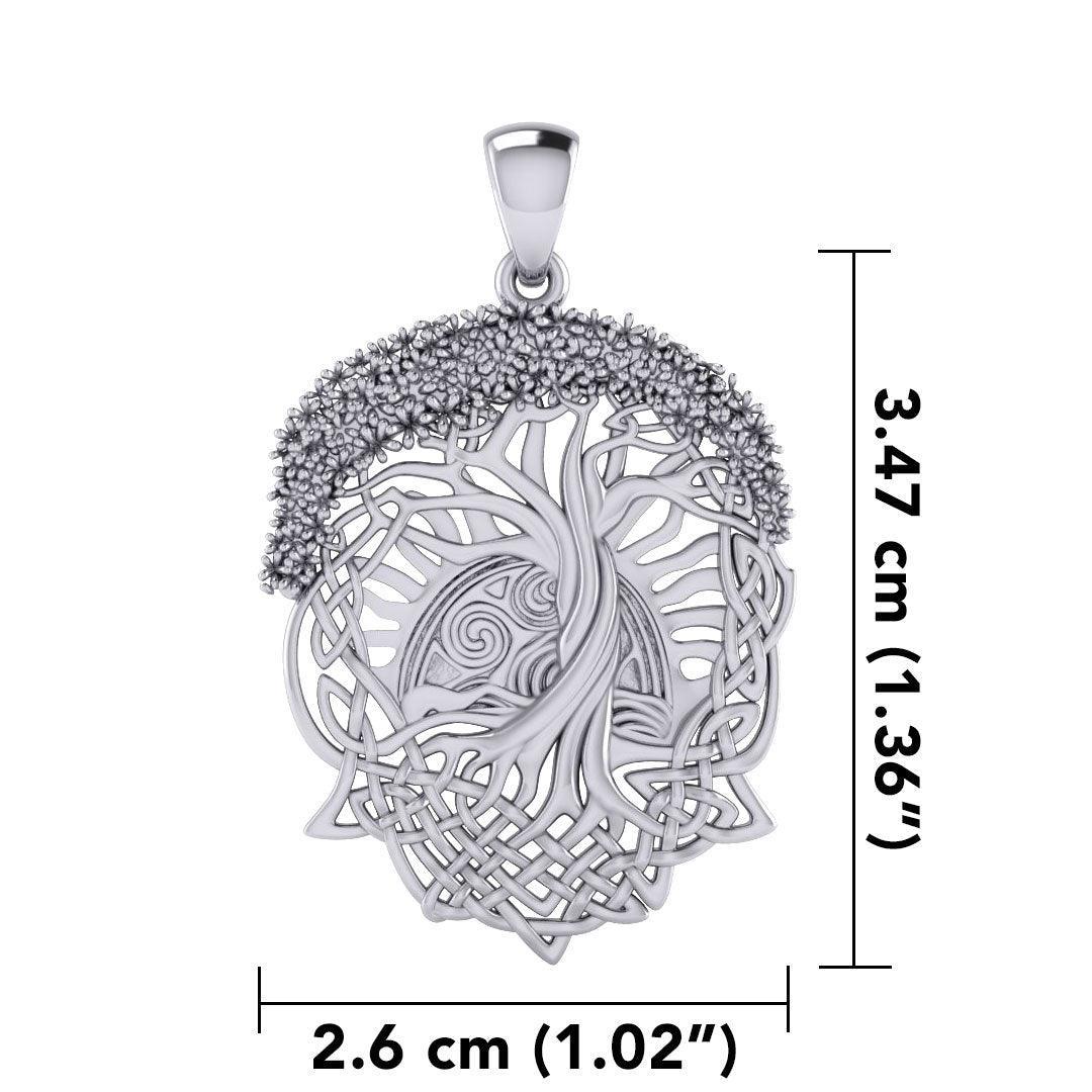 Admiration towards the Tree of Life creation ~ Sterling Silver Jewelry Pendant TPD974 - peterstone.dropshipping