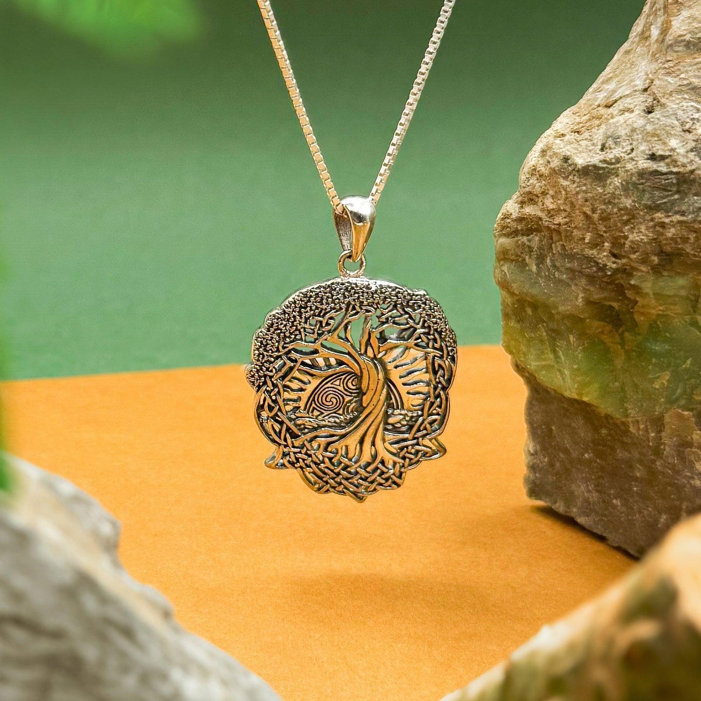 Admiration towards the Tree of Life creation ~ Sterling Silver Jewelry Pendant TPD974 - peterstone.dropshipping