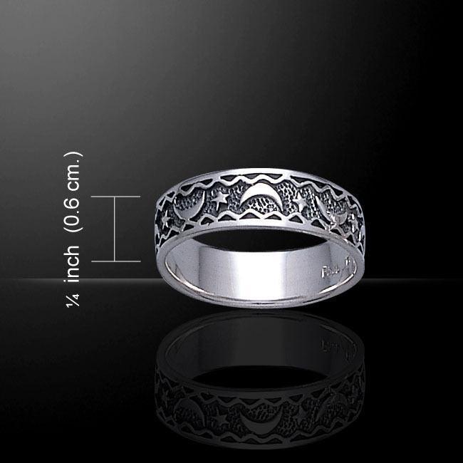 Magick Moon Silver Ring TR082 - peterstone.dropshipping