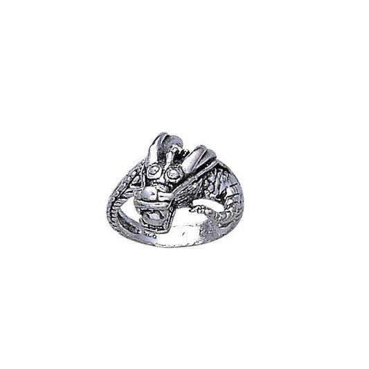 Chinese Dragon Sterling Silver Ring TR1438