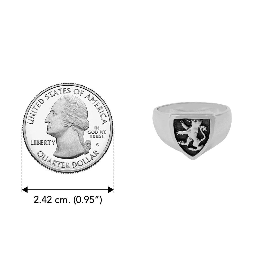 Silver Lion Signet Ring TR1819