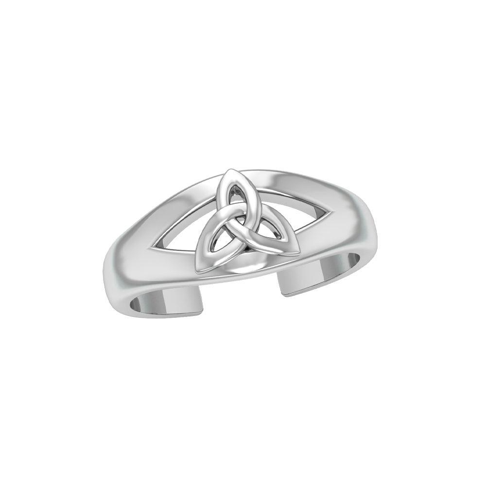 Celtic Triquetra Knot Sterling Silver Toe Ring TR3719 - peterstone.dropshipping