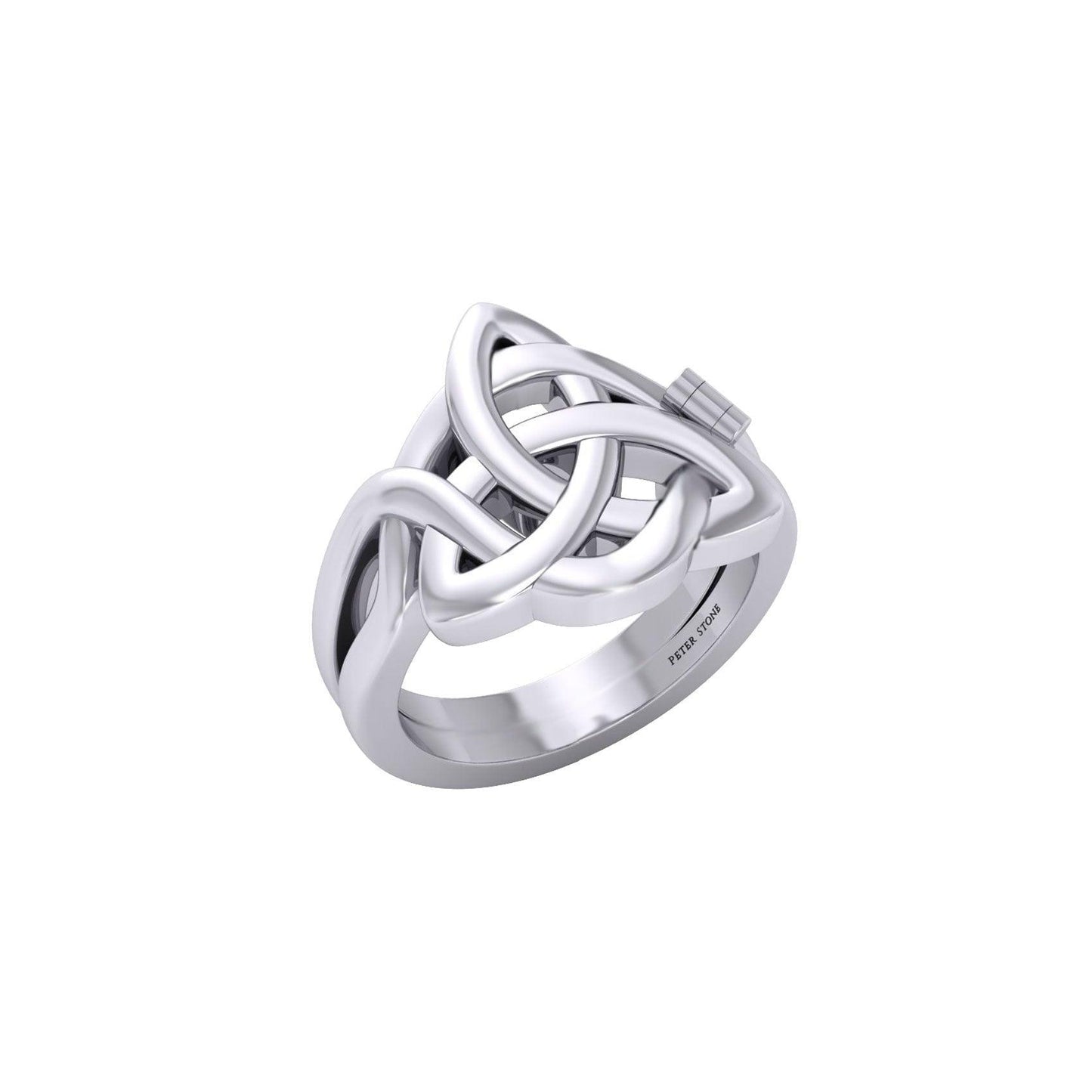 Peter Stone Triquetra Silver Puzzle Ring TRI2445 - peterstone.dropshipping