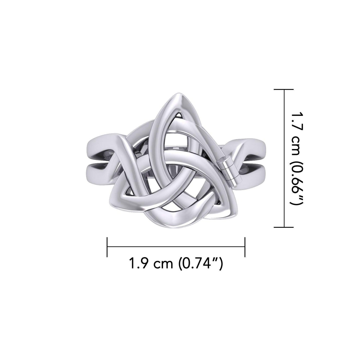 Peter Stone Triquetra Silver Puzzle Ring TRI2445 - peterstone.dropshipping