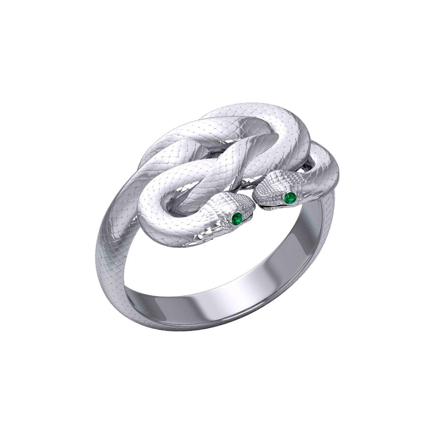 Sterling silver Tight in the knot snaking ring Oberon & Rhiannon Zell wedding Men rings Designed by Oberon Zell TRI2469 - peterstone.dropshipping