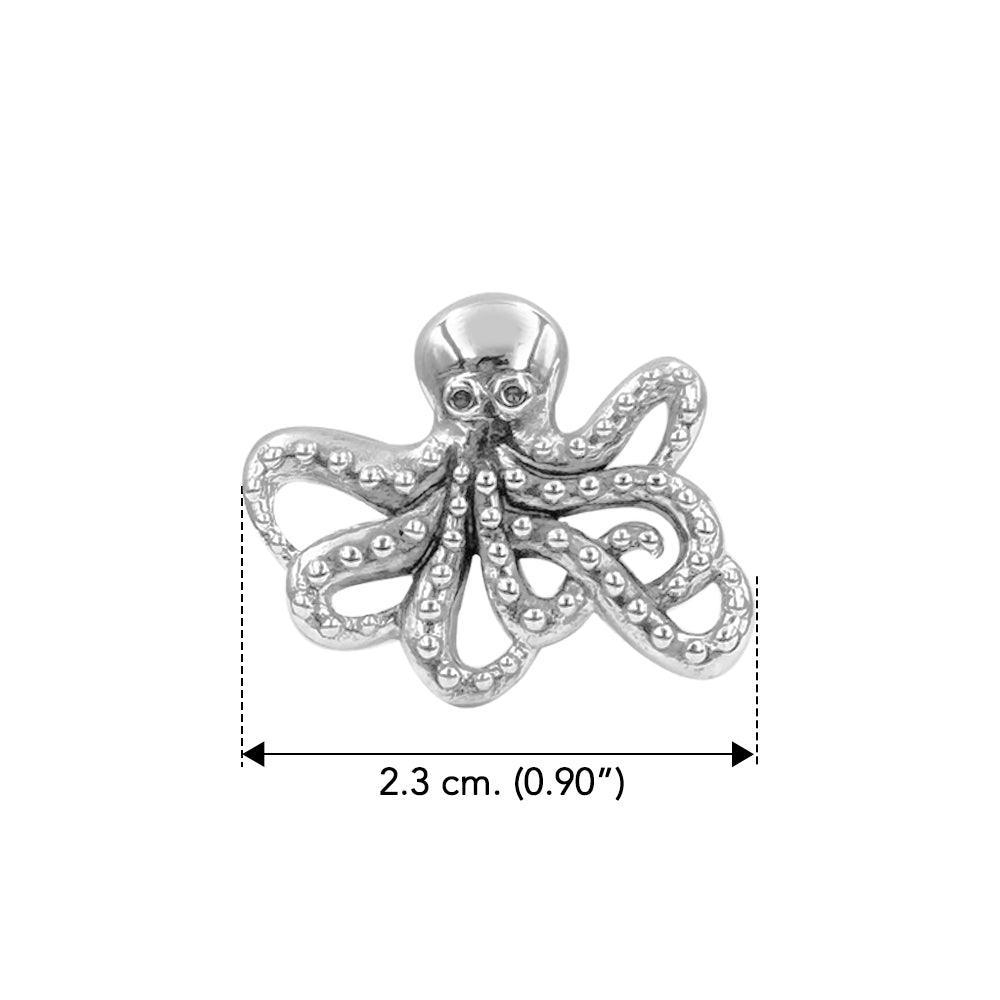 Lovely Octopus Sterling Silver Ring - peterstone.dropshipping