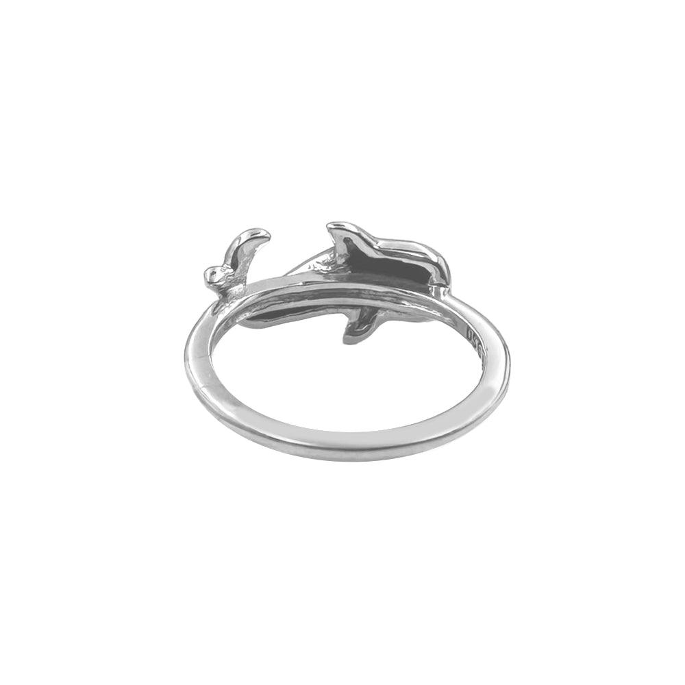 Small Whale Shark Sterling Silver Ring by DiveSilver TRI2501