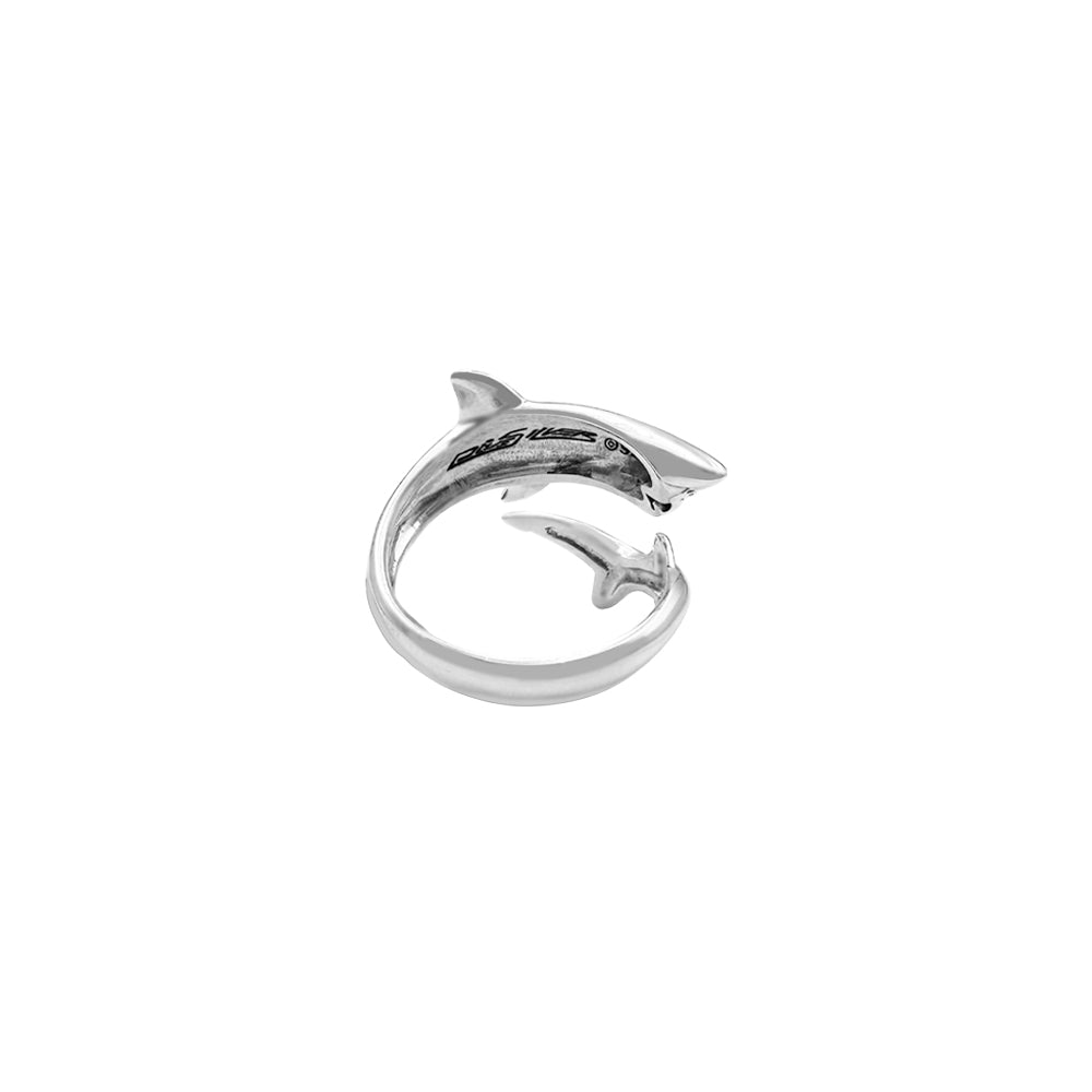 The Great White Shark Sterling Silver Wrap Ring by DiveSilver TRI2540