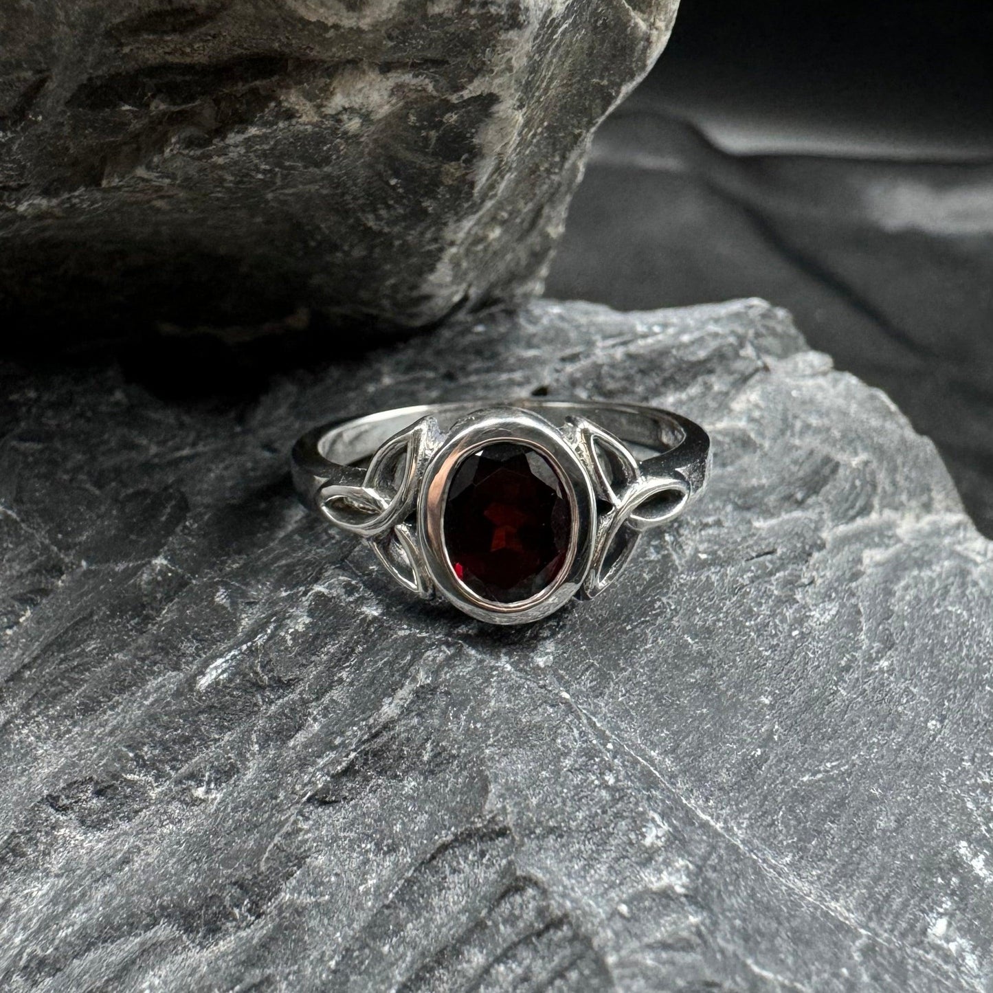 Celtic Triquetra Gemstone Ring TRI887