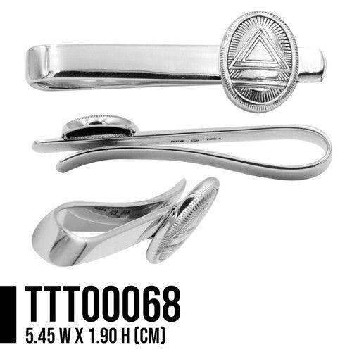 System Energy Symbol Silver Tie Bars TTT068 - peterstone.dropshipping