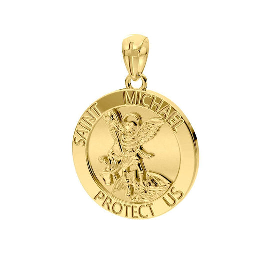 Saint Michael Vermeil Pendant VPD4564 - peterstone.dropshipping