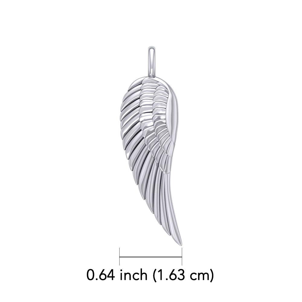 Angel Wing 14K White Gold Pendant WPD2932