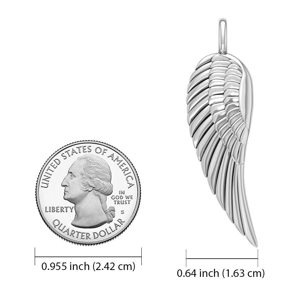 Angel Wing 14K White Gold Pendant WPD2932