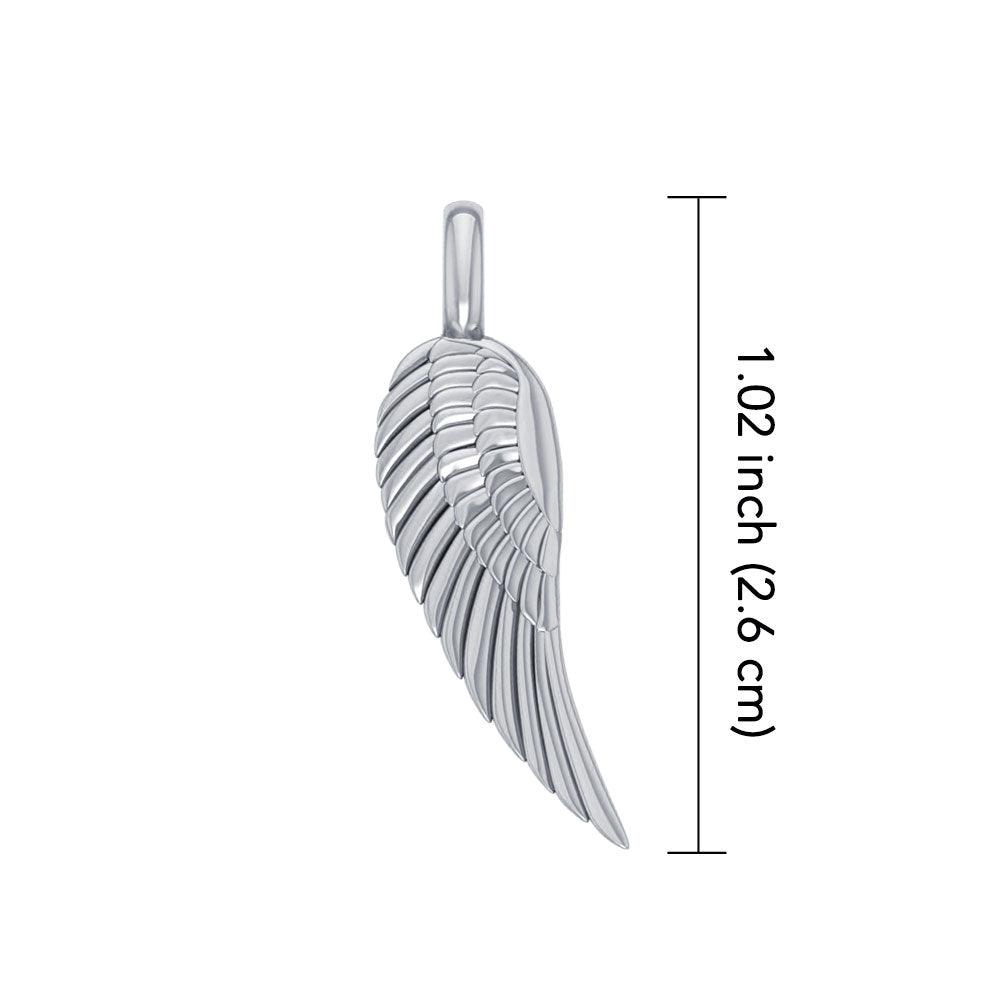 Angel Wing 14K White Gold Pendant WPD3646