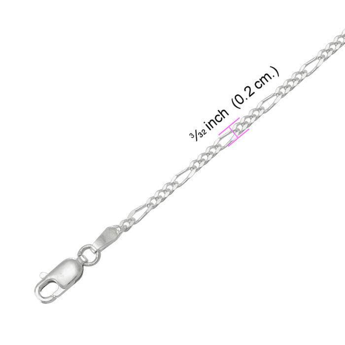 Figaro Sterling Silver Chain CH2359 - peterstone.dropshipping