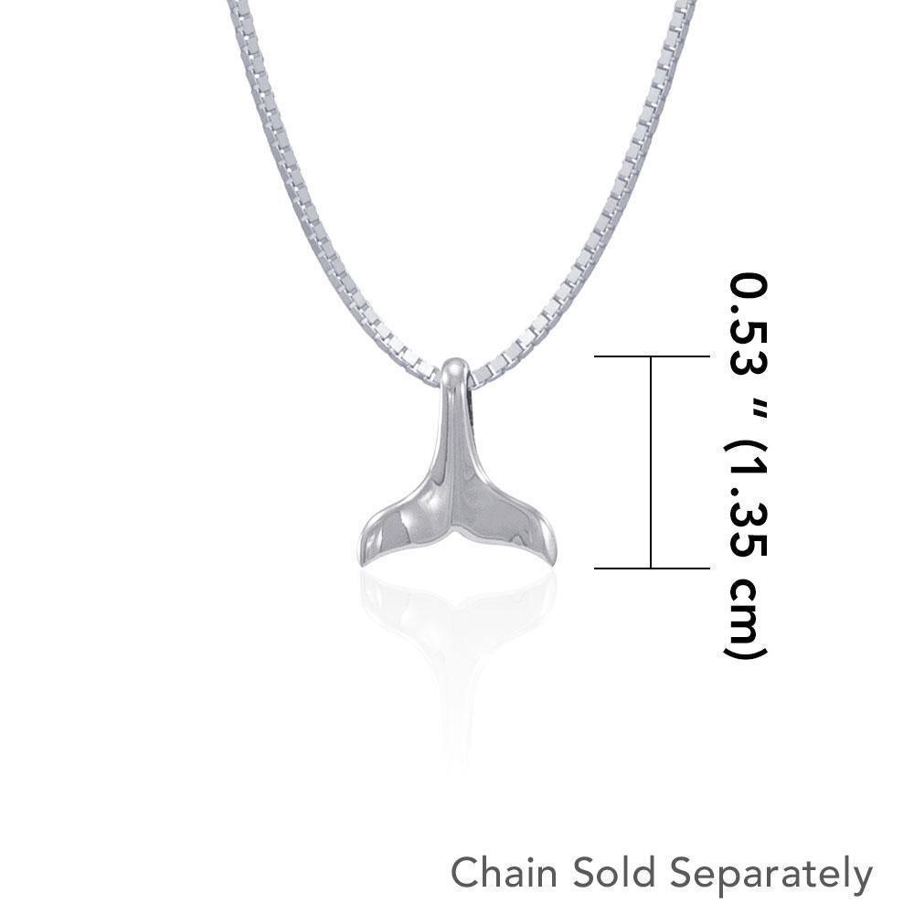 Small Whale Tail Silver Pendant JP009 Pendant